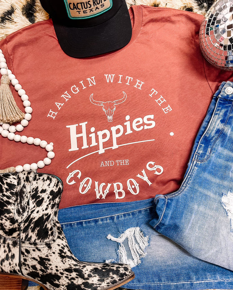 Hangin With The Hippies Bella Canvas Graphic Tee