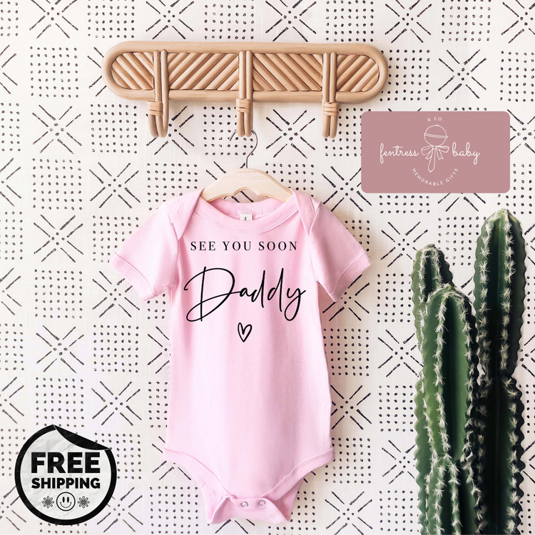 See You Soon Daddy Pregnancy Announcement Onesie