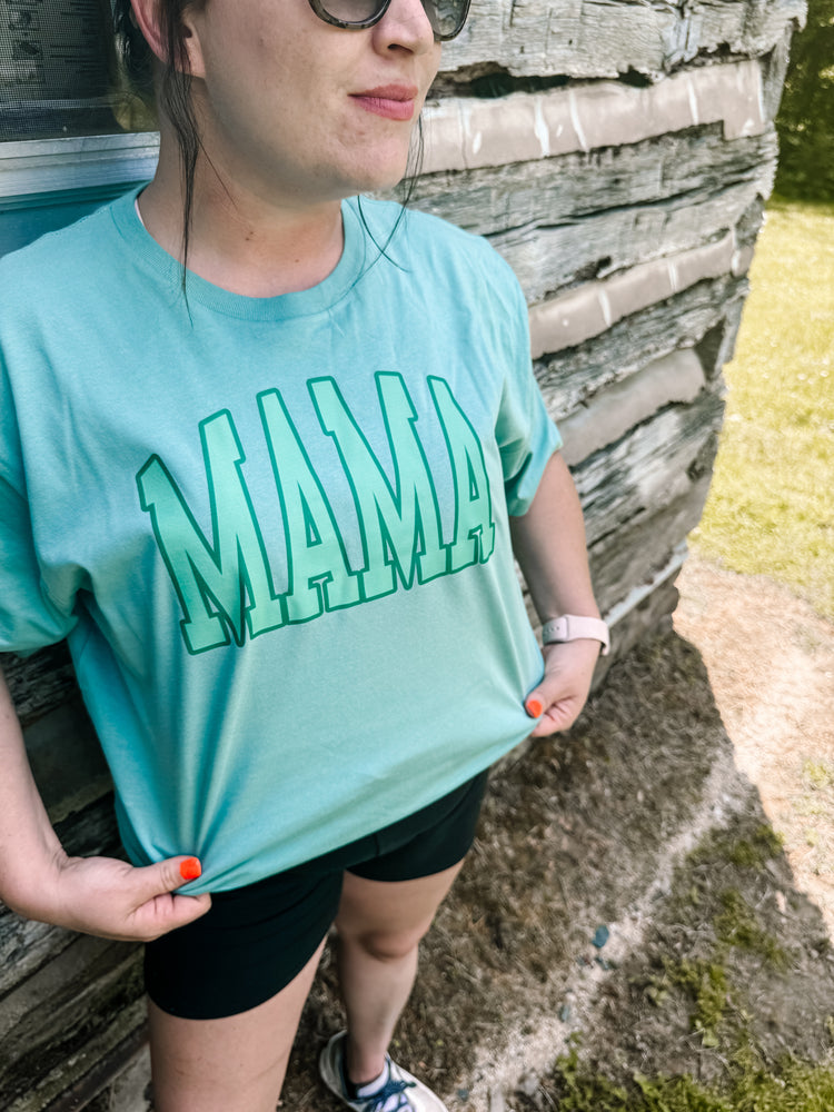 Green Mama Bella Canvas Graphic Tee