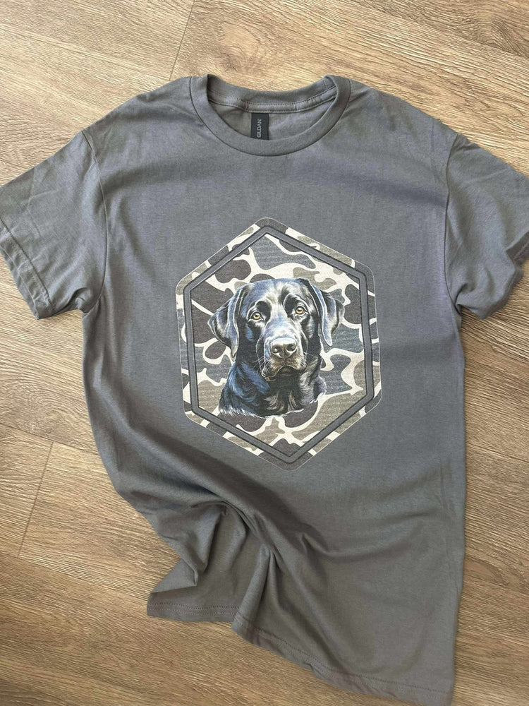 Camo Dog Gildan Graphic Tee