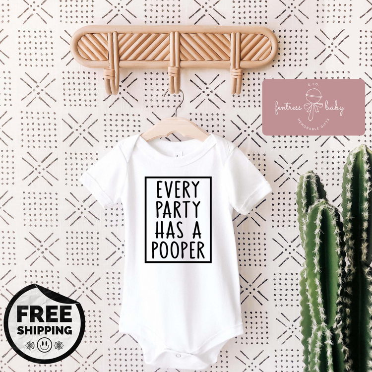 Every Party Has A Pooper Pregnancy Announcement Onesie