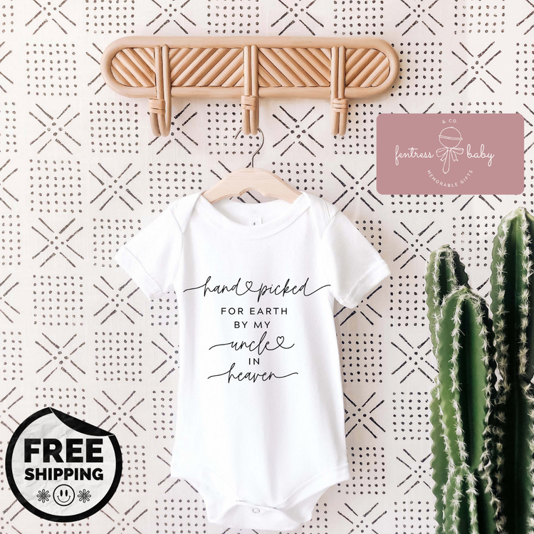 Handpicked By My Uncle Pregnancy Announcement Onesie