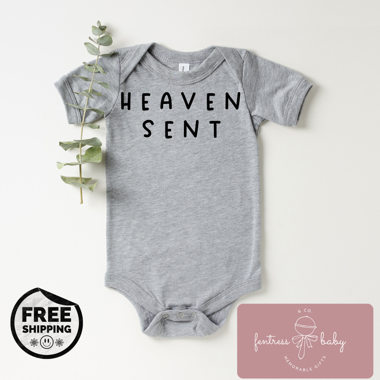Heaven Sent Pregnancy Announcement Onesie