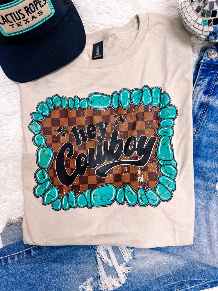 Hey Cowboy Gildan Graphic Tee