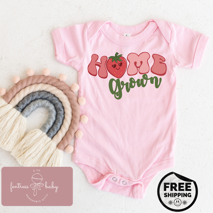 Home Grown Pregnancy Announcement Onesie