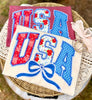 USA Varsity Coquette Comfort Colors Graphic Tee