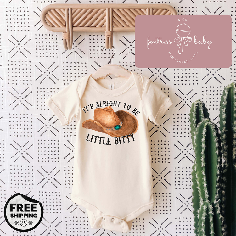 It's Alright To Be Little Bitty Pregnancy Announcement Onesie