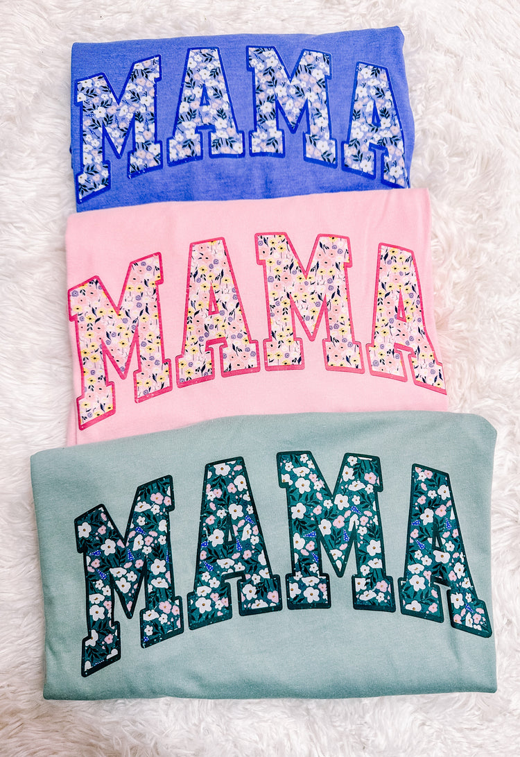 Mama Floral Bella Canvas Graphic Tee