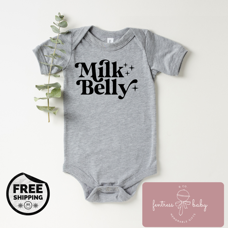 Milk Belly Pregnancy Announcement Onesie