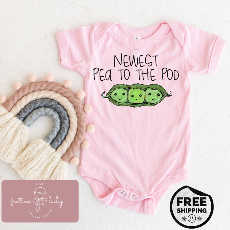 Newest Pea In The Pod Pregnancy Announcement Onesie