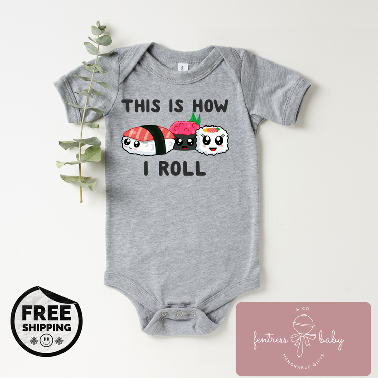 This Is How I Roll Pregnancy Announcement Onesie