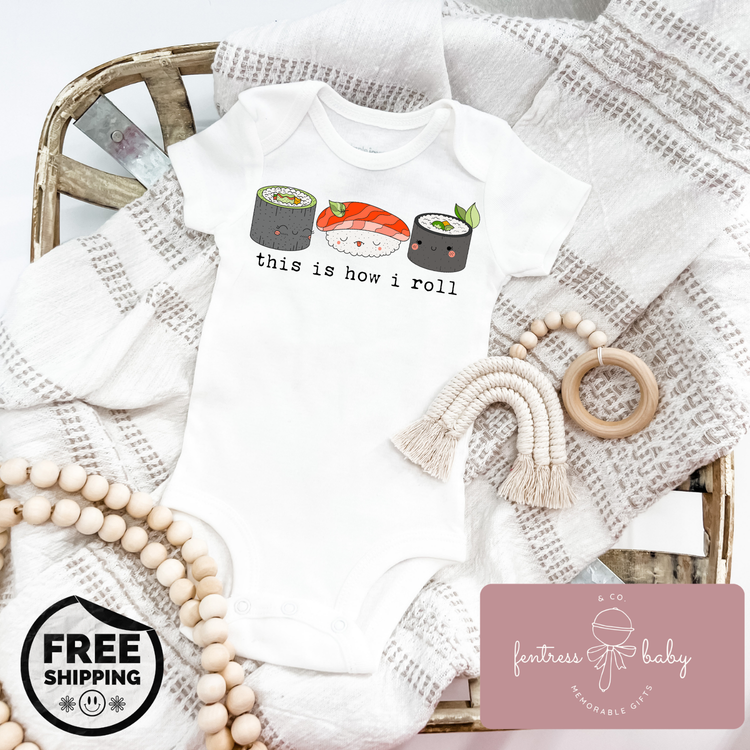 This Is How I Roll Pregnancy Announcement Onesie