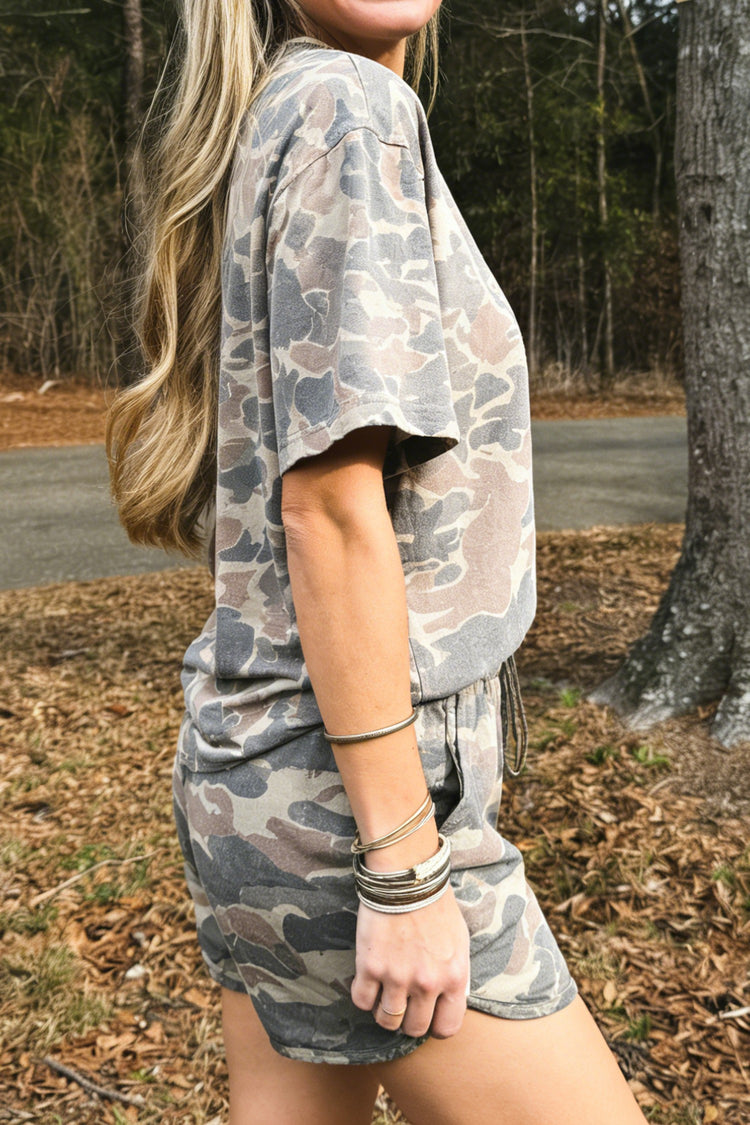 Camouflage Short Set