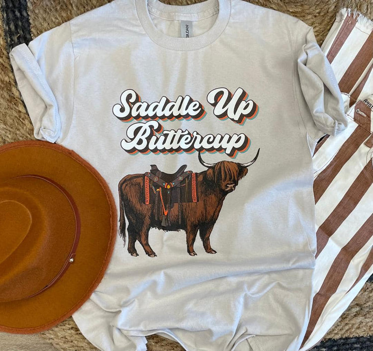 Saddle Up Buttercup Gildan Graphic Tee