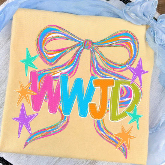 WWJD Coquette Comfort Colors Graphic Tee