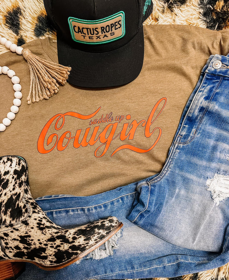 Saddle Up Cowgirl LAT Graphic Tee
