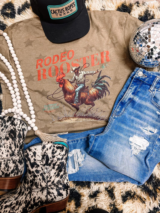 Rodeo Rooster Code Five Graphic Tee