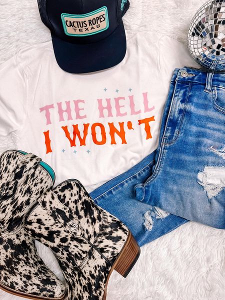 The Hell I Won't Bella Canvas Graphic Tee