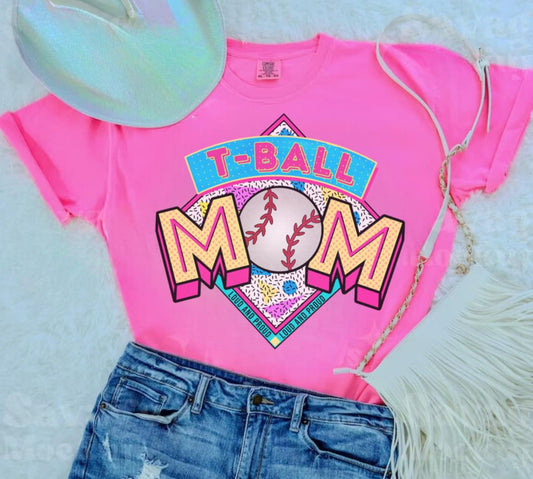 TBall Mom Comfort Colors Graphic Tee