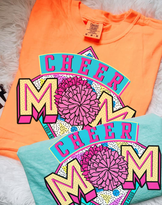 Cheer Mom Comfort Colors Graphic Tee