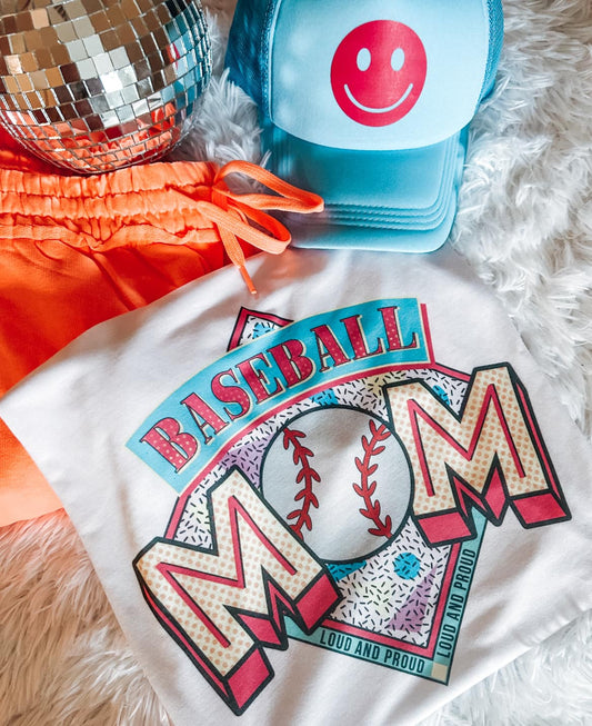 Baseball Mom Comfort Colors Graphic Tee