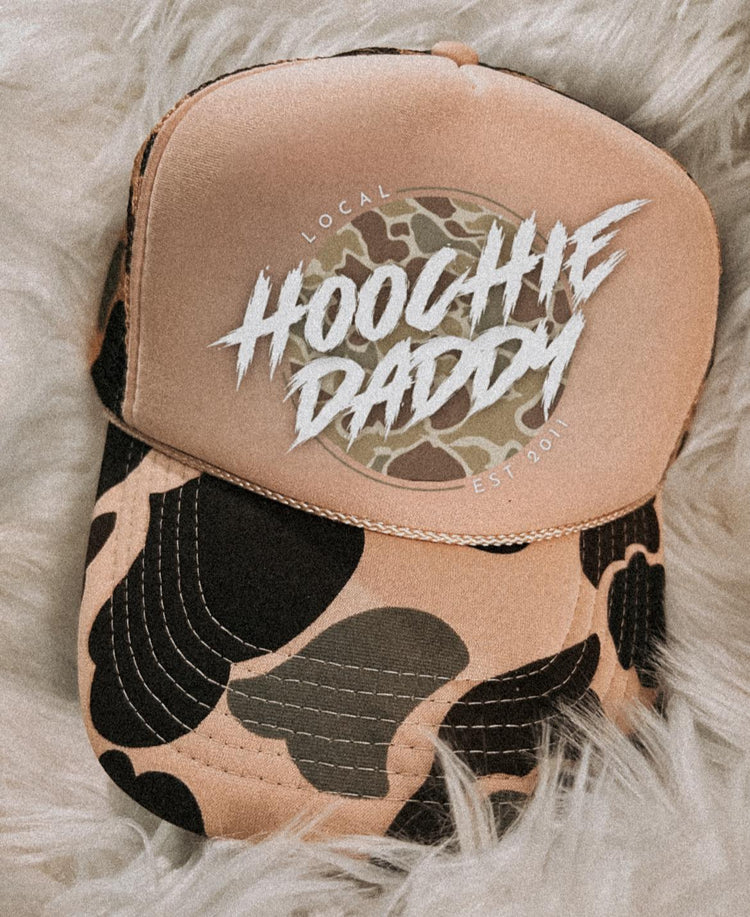 Hoochie Daddy Camo DTF Printed Hat