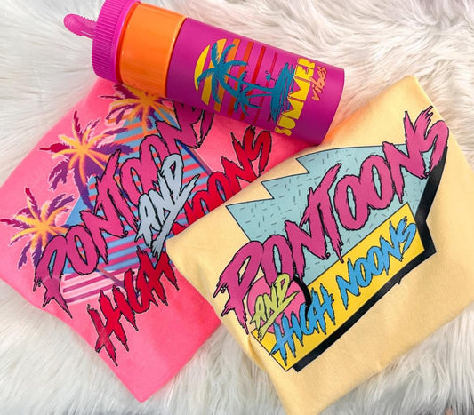 Pontoons And High Noons Comfort Colors Graphic Tee