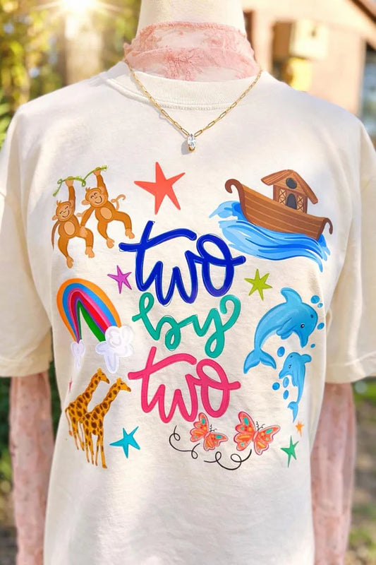Two by Two Faith Comfort Colors Graphic Tee