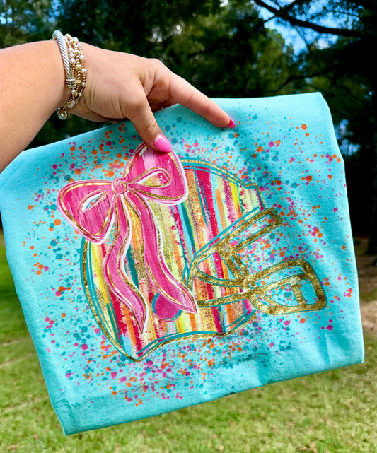 Brushstroke Helmet Comfort Colors Graphic Tee