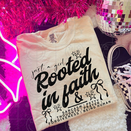 Rooted in Faith Comfort Colors Graphic Tee