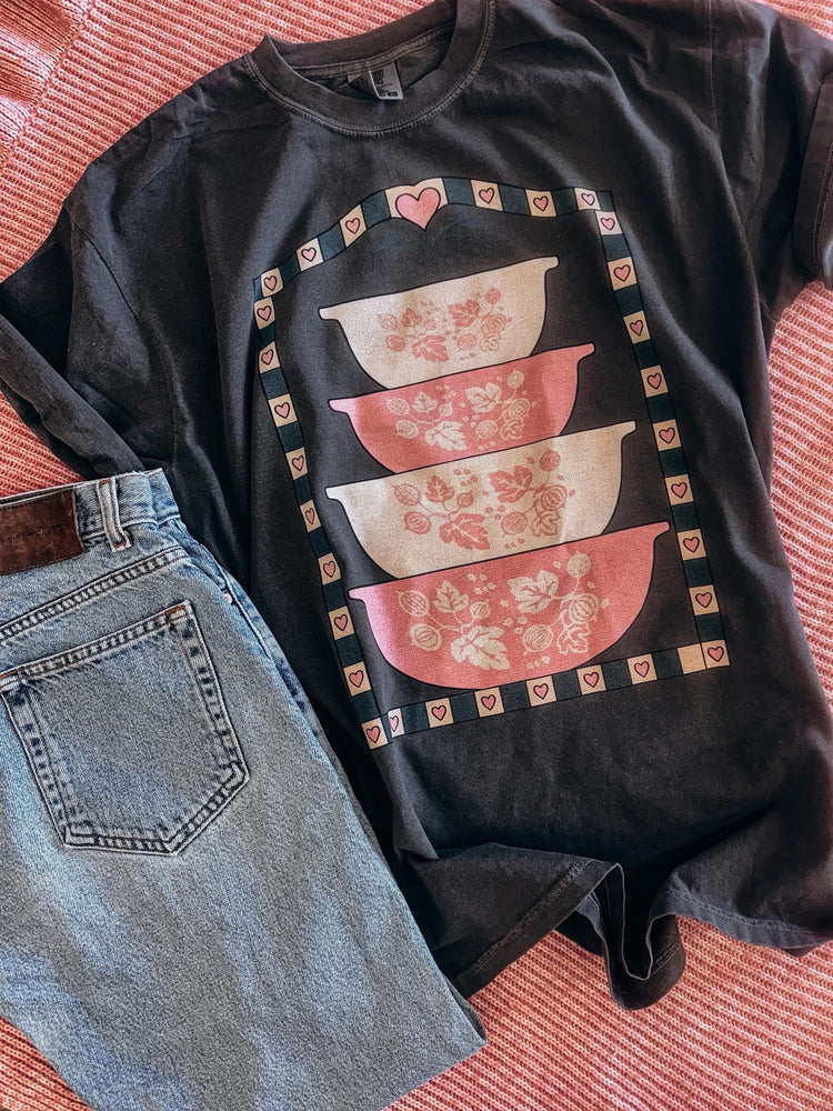 Pink Grandma’s Kitchen Dishes Comfort Colors Graphic Tee