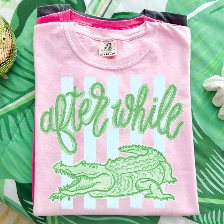 After While Crocodile Comfort Colors Graphic Tee
