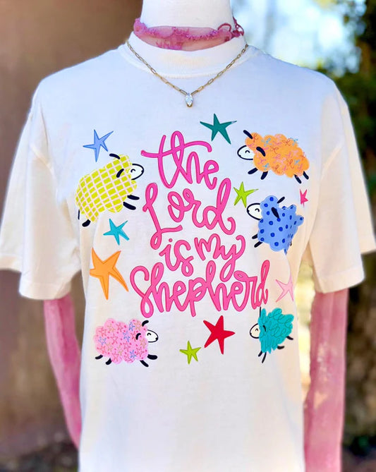 The Lord is my Shepherd Faith Comfort Colors Graphic Tee
