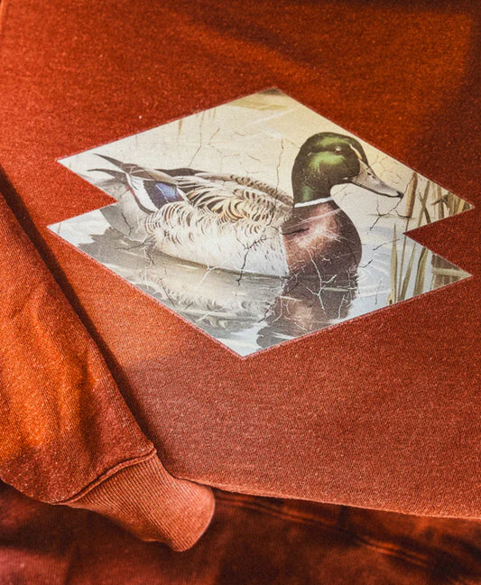 Distressed Mallard Crewneck