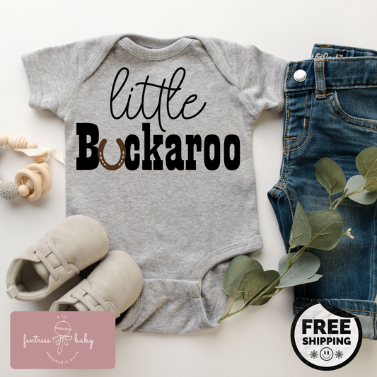 Little Buckaroo Pregnancy Announcement Onesie