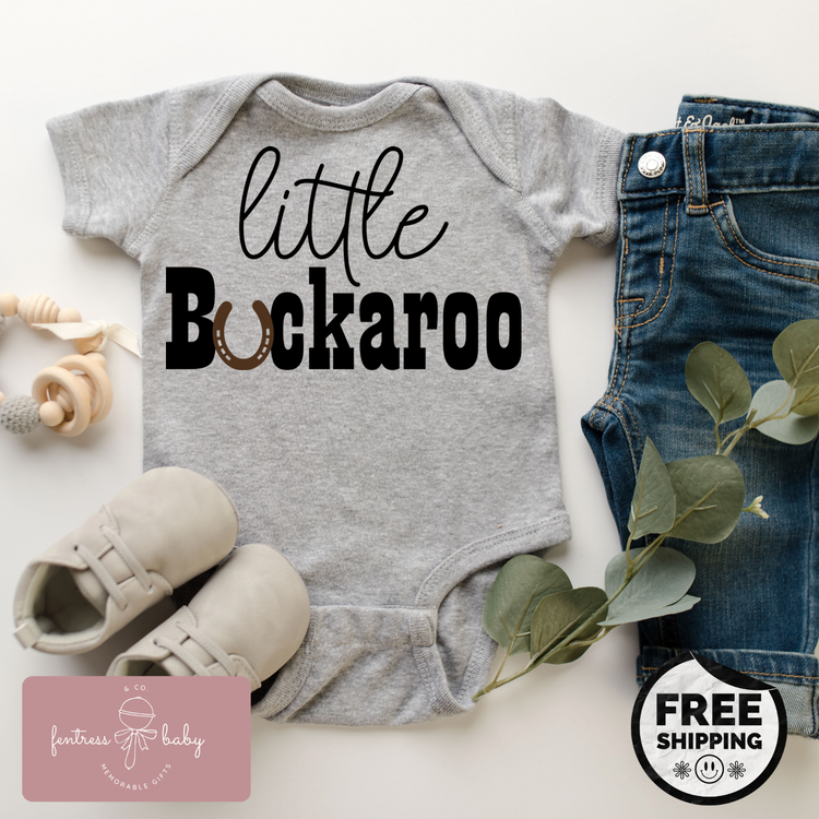Little Buckaroo Pregnancy Announcement Onesie