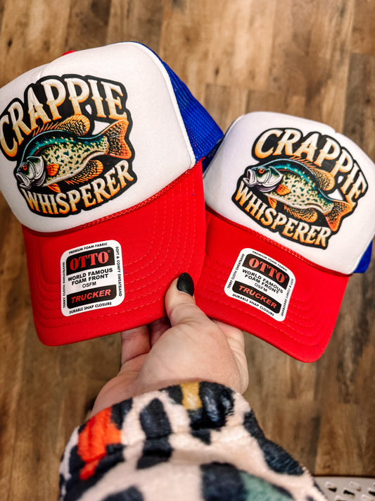 Crappie Whisperer DTF Printed Hat