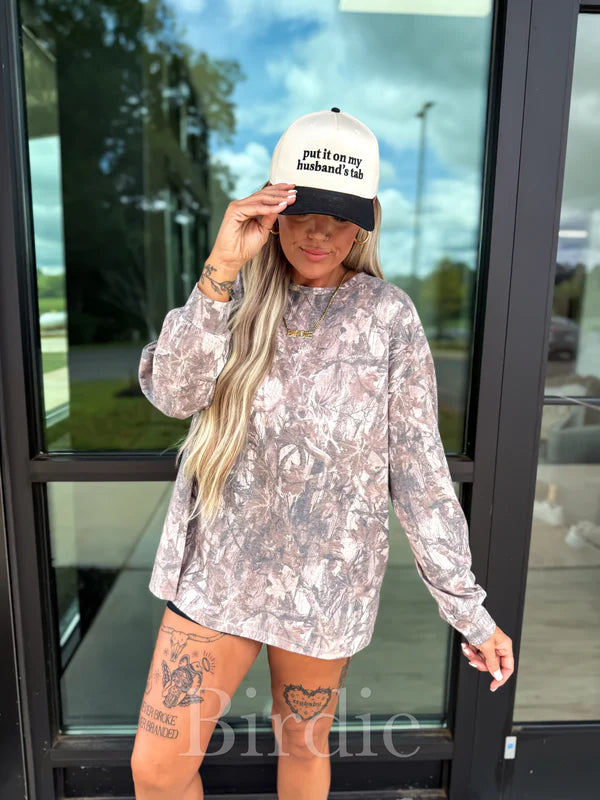 Woodland Wash Camo Long Sleeve Tee