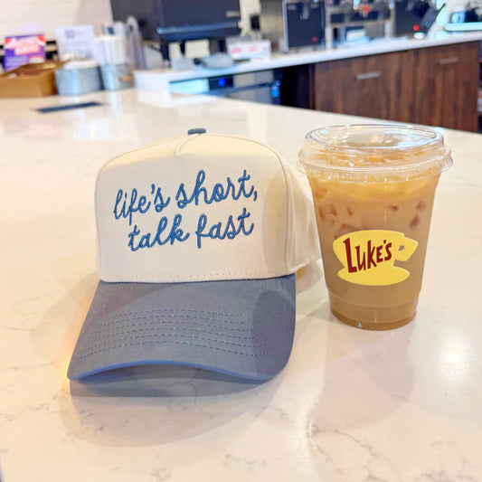 Life's Short, Talk Fast Embroidered Baseball Hat