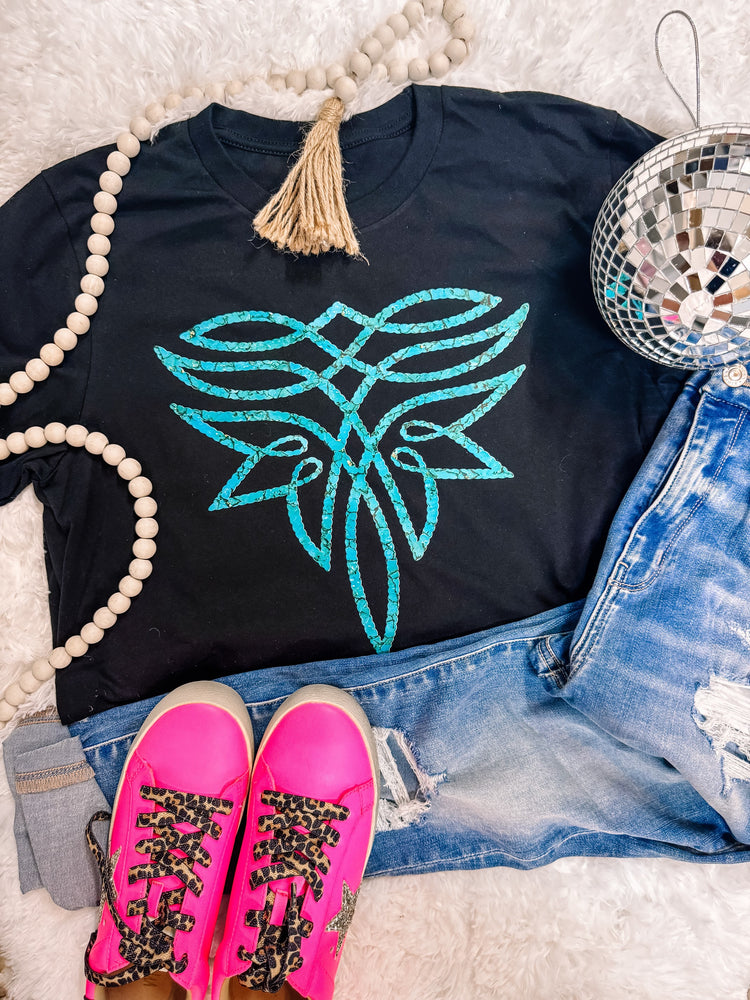 Turquoise Stitch Bella Canvas Graphic Tee