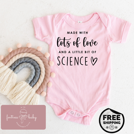 A Little Bit Of Science Pregnancy Announcement Onesie
