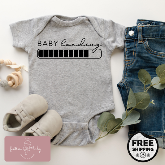 Baby Loading Pregnancy Announcement Onesie