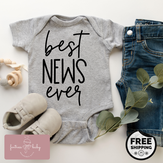 Best News Ever Pregnancy Announcement Onesie