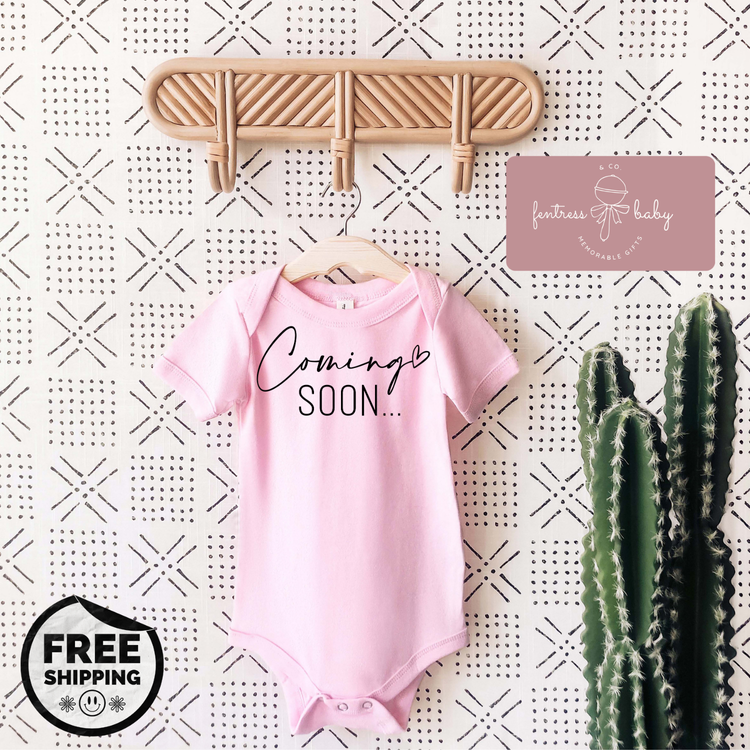 Coming Soon Pregnancy Announcement Onesie