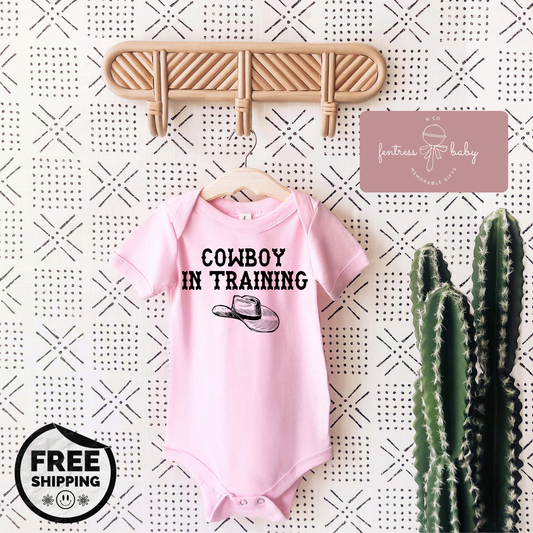 Cowboy In Training Pregnancy Announcement Onesie