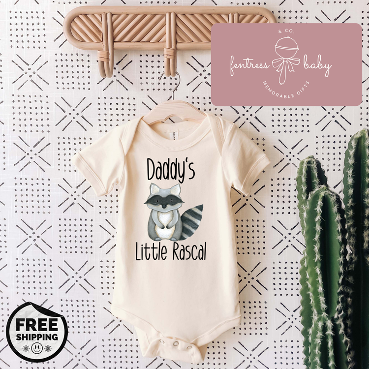 Daddy's Little Rascal Pregnancy Announcement Onesie