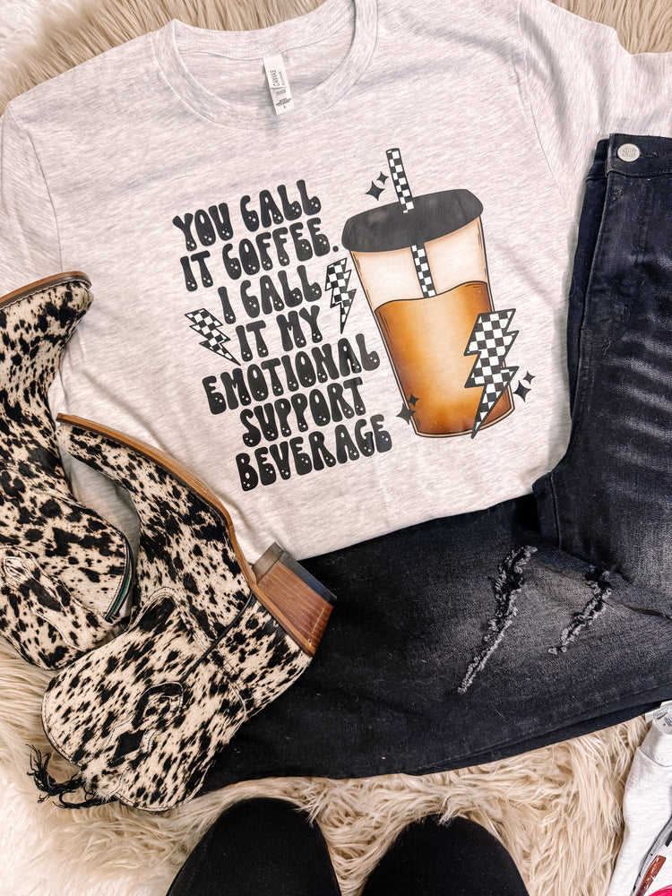 Emotional Support Beverage Bella Canvas Graphic Tee