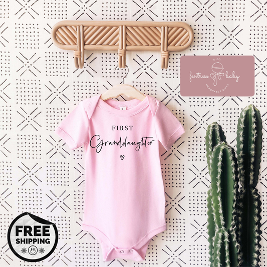 First Granddaughter Pregnancy Announcement Onesie
