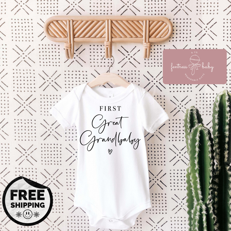First Great Grandbaby Pregnancy Announcement Onesie