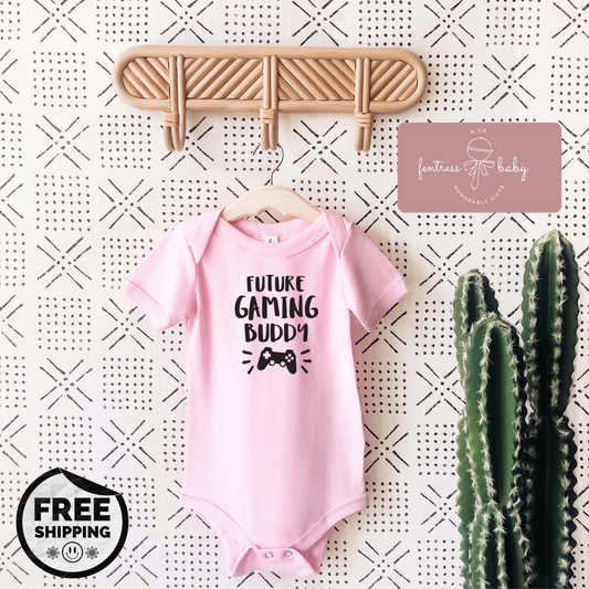 Future Gaming Buddy Pregnancy Announcement Onesie